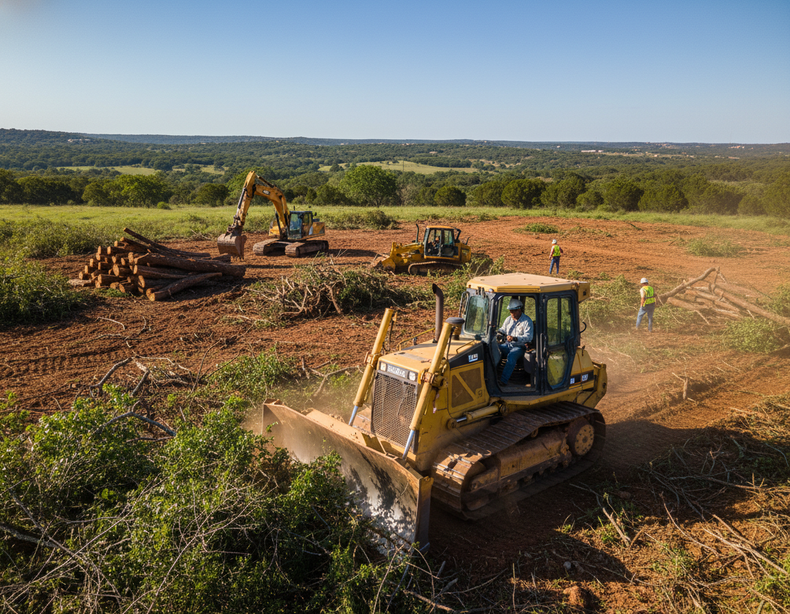 Firebreak Construction Using Land And Brush Clearing Services in Athens TX