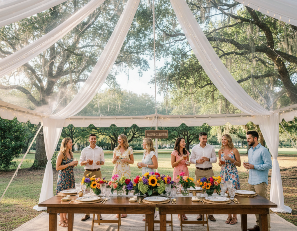 Tent Rental Houston Setup Guide: Ground Stakes Vs Concrete Weights