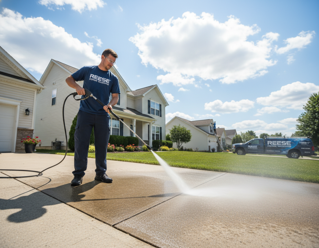 Pressure Washing Under Air Conditioning Units Westerville