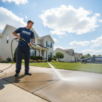Pressure Washing Under Air Conditioning Units Westerville